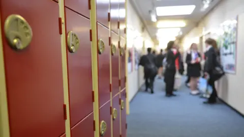 BBC General view of anonymous  school pupils