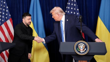Trump touts progress on peace plan after Zelenskyy meeting – video