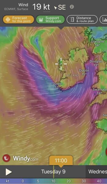 Screenshot from: Windy.com