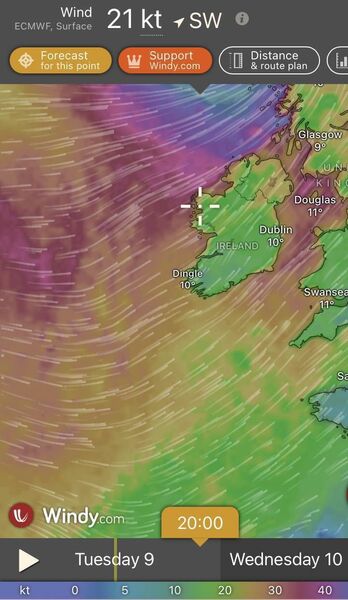 Screenshot from: Windy.com