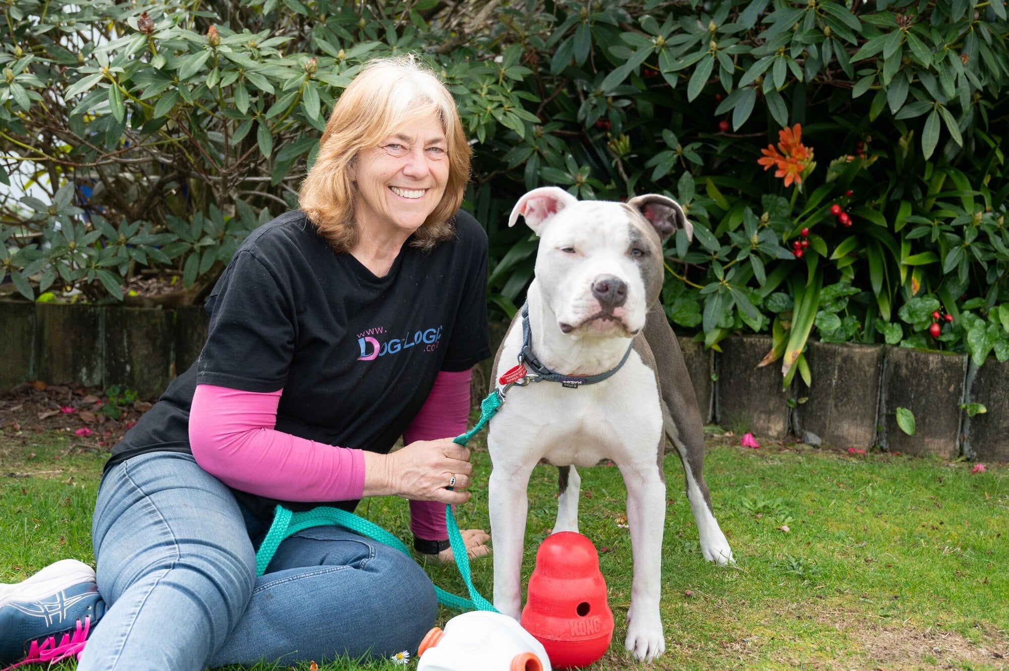  Dog Logic owner and dog behaviourist, Maree Hart with a trainee dog. Photo / Brydie Thompson