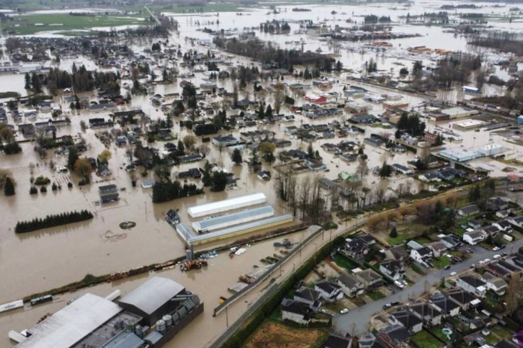 An aerial look at Huntingdon Villagen on Thursday afternoon. (Submitted)