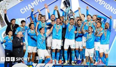 Italian Super Cup: Napoli beat Bologna as David Neres scores twice