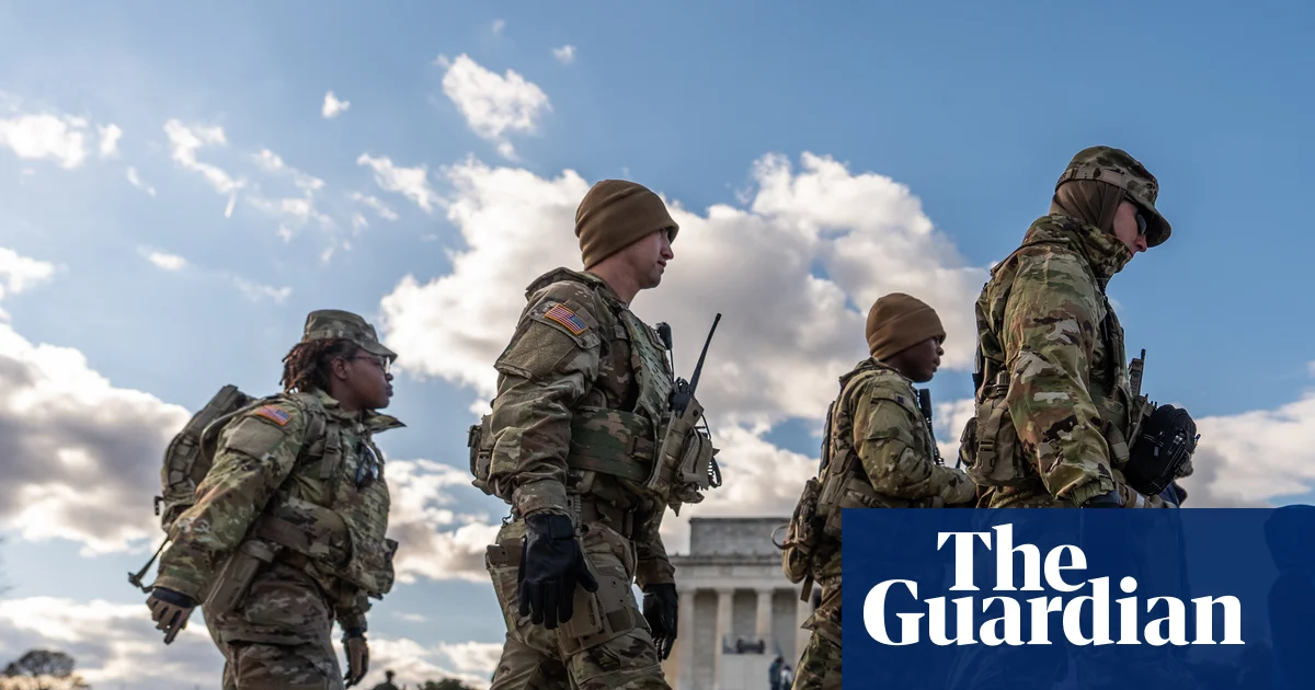 Pentagon says every national guard soldier deployed in Washington DC ‘is now armed’ | Washington DC