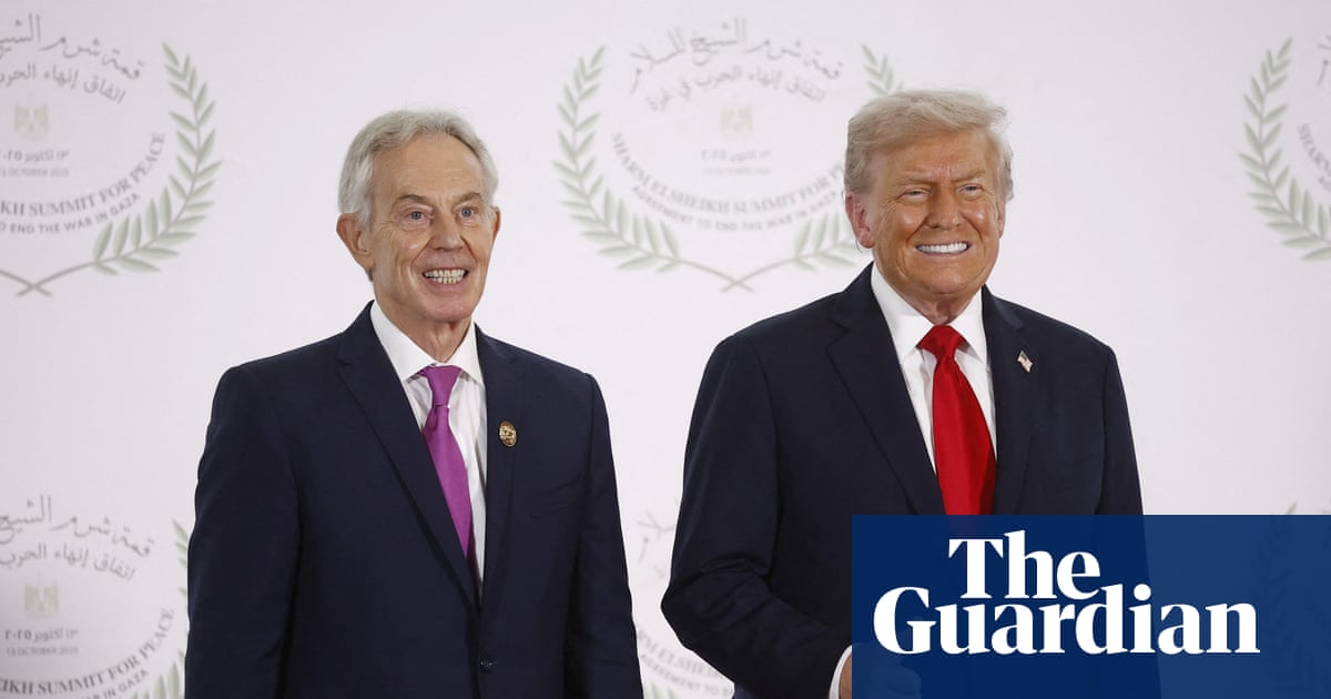 Tony Blair reportedly dropped from Trump’s Gaza ‘board of peace’ shortlist | Tony Blair