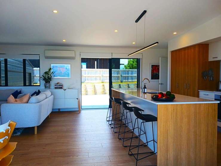 The Southams' three-bedroom home in Cable Bay, in the Far North, fetched $890,000. Photo / Supplied