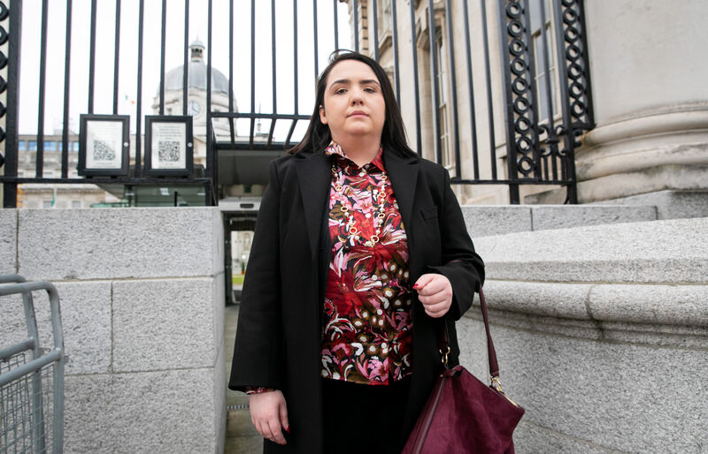 Mandy Kelly at Government Buildings in Dublin in September after a meeting with Tánaiste Simon Harris. Picture: Gareth Chaney