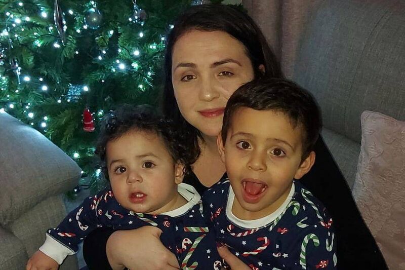 Mandy Kelly with her children Zayn and Kareem Mohamed not long before they were abducted. 