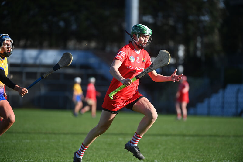  Hannah Looney, in action for Cork in the Very Camogie League. Looney has been drafted by The Hawks for 2025. Picture: Larry Cummins.