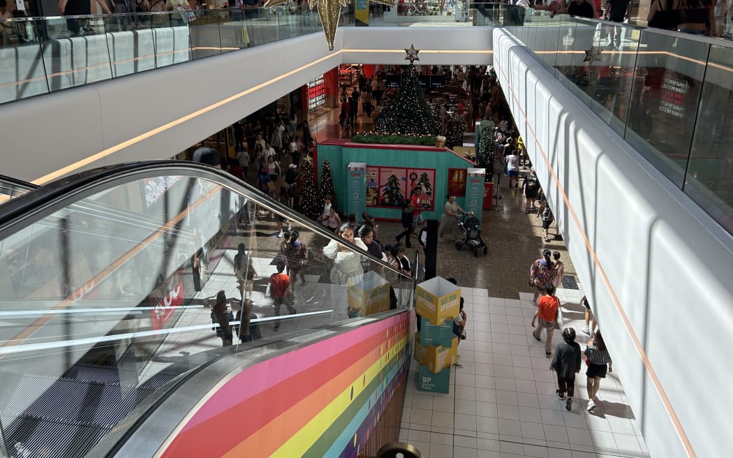 Shoppers at Sylvia Park, Auckland, on Boxing Day 2025.