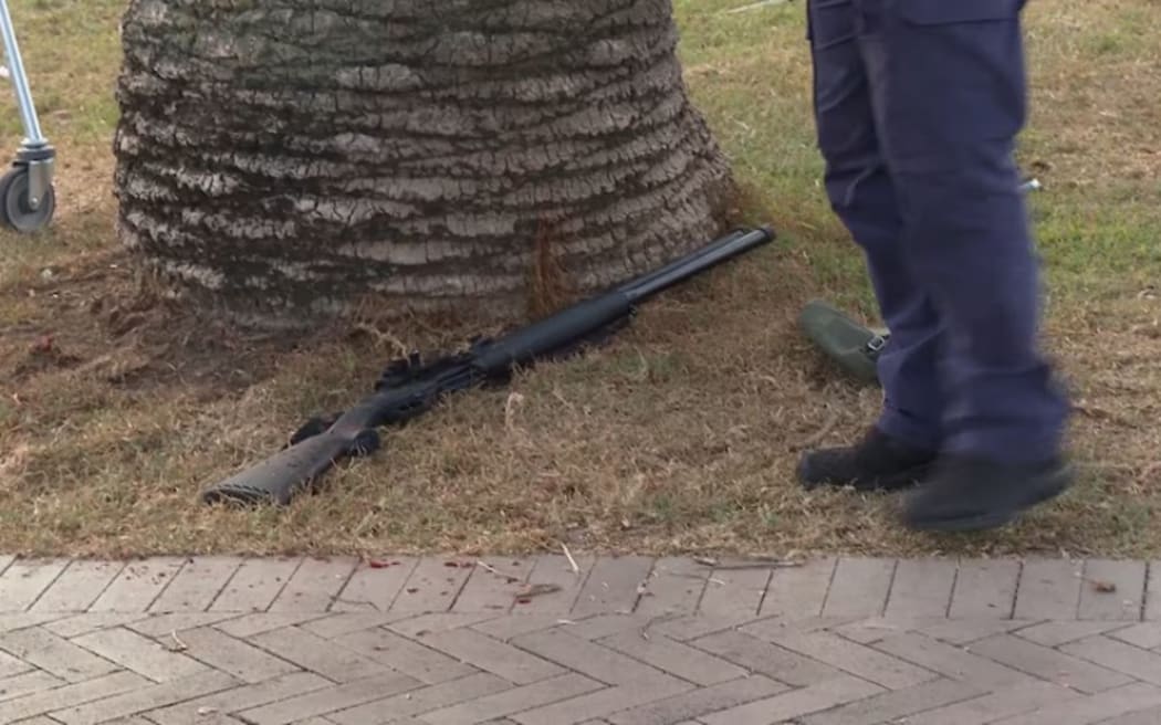 Sajid Akram used a shotgun during the Bondi Beach terror attack. (ABC News)