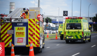 Industrial fire burning in Wiri in south Auckland