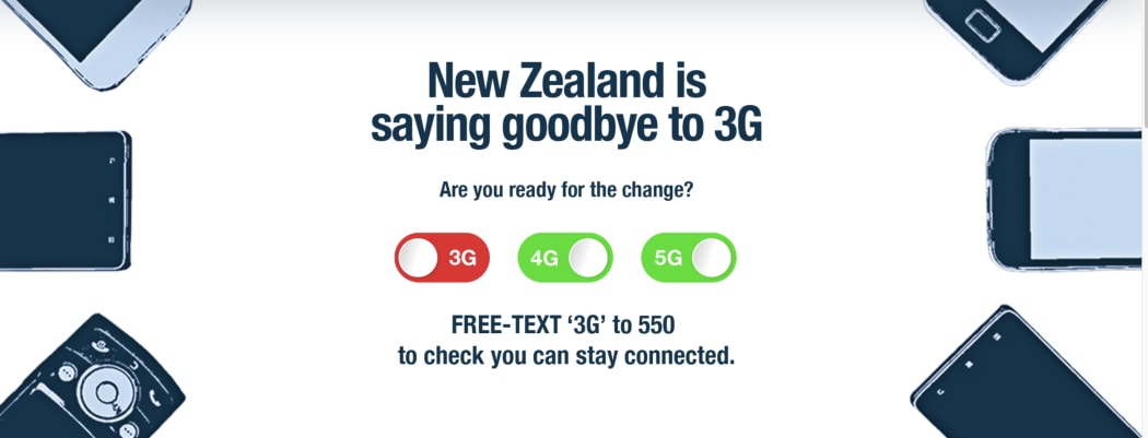 A free text number has been set up for people to check their phone's status as 3G networks shut down.