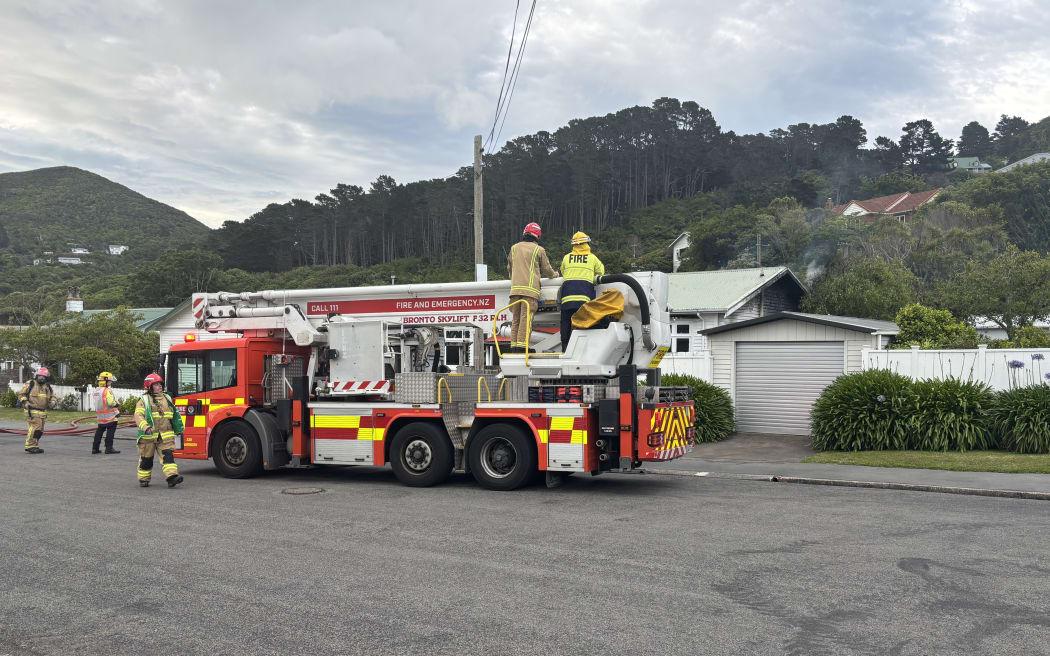 A home in Karori has been heavily damaged by fire on 11 December 2025. Six fire trucks and a Haz Mat unit were on the seen at Hildreth Street.
