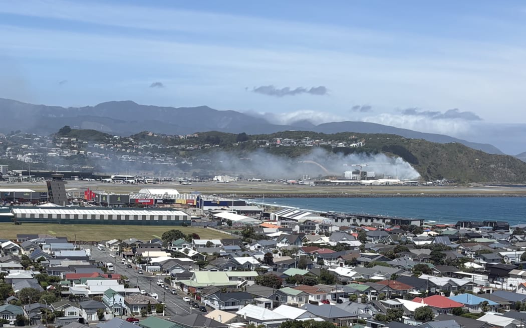 A fire at Wellington Airport