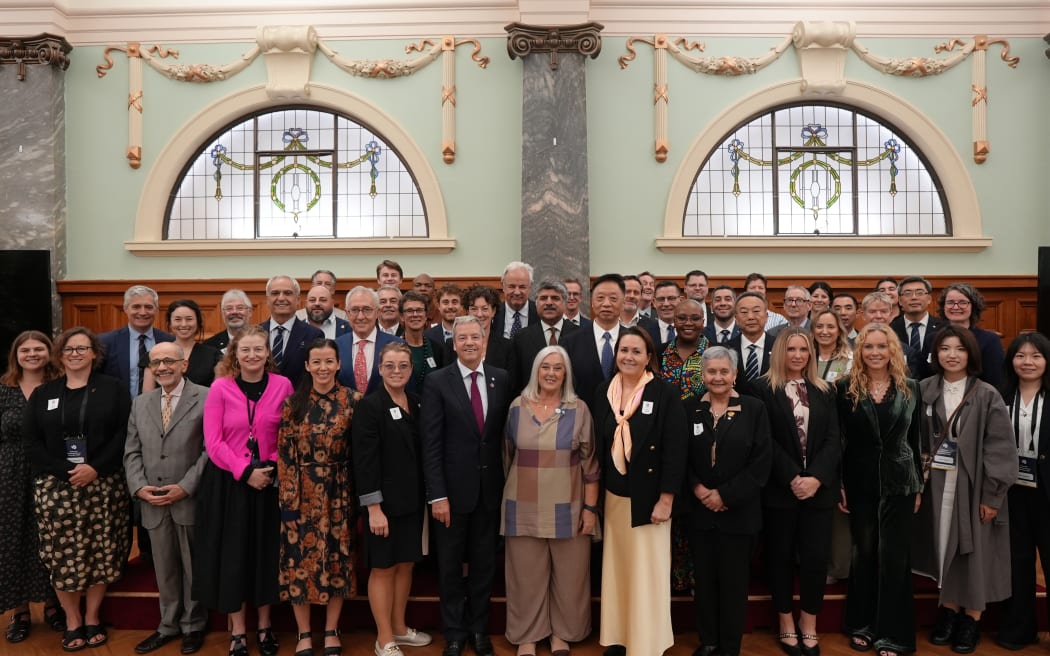 Group photo of attendees at the Antarctic Parliamentarians Assembly in Wellington.
