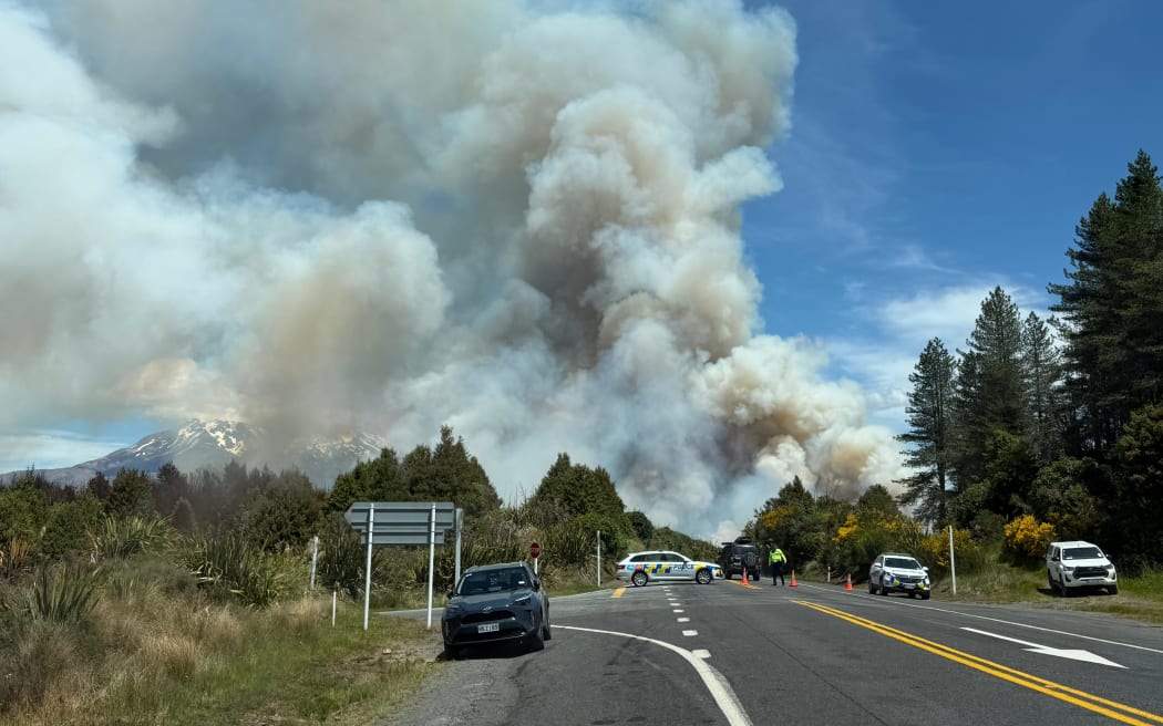 The Tongariro blaze on Monday, 8 December 2025.