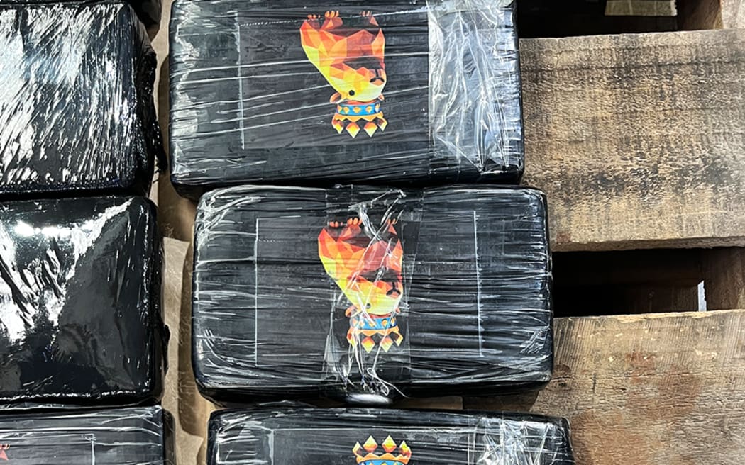 Cocaine bricks intercepted by Customs in Tauranga, December 2025.