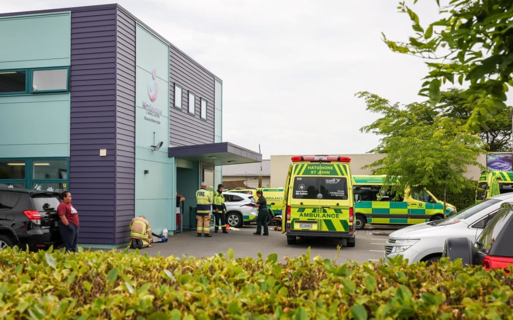 One person has been taken to hospital in a serious condition from a childcare centre in the Christchurch suburb of Woolston.
