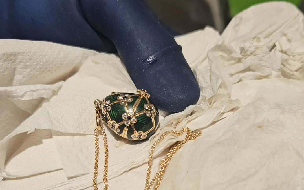 $33,000 pendant swallowed in jewellery heist 'recovered'
