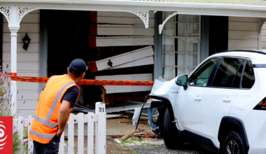 Person in hospital as car ploughs into Auckland villa