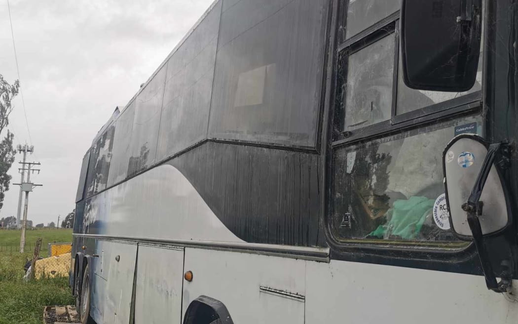 Tony's house bus was struck by lightning.