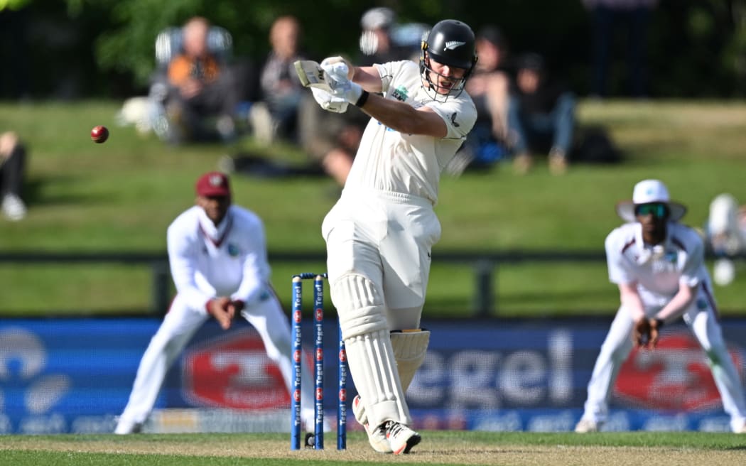 New Zealand’s Michael Bracewell during play on Day 1 of the first cricket test match between New Zealand and West Indies at Hagley Oval in Christchurch, New Zealand. Tuesday 2 December 2025. © Photo: Andrew Cornaga / Photosport