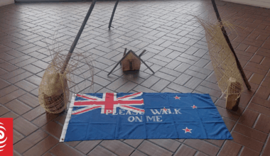 'Please walk on me': New Zealand flag exhibition shocks Hastings councillor