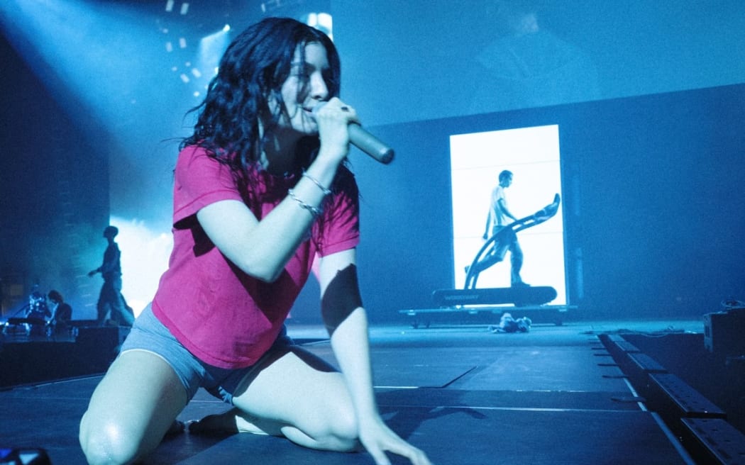Lorde performs during her Ultrasound World Tour in Austin, Texas at the Moody Center on 17 September, 2025.