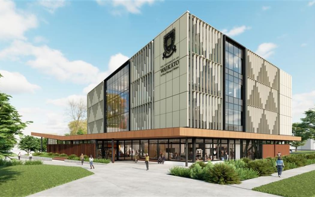 An artist’s impression of the new Division of Health Precinct at the University of Waikato, which will be home to the New Zealand Graduate School of Medicine.