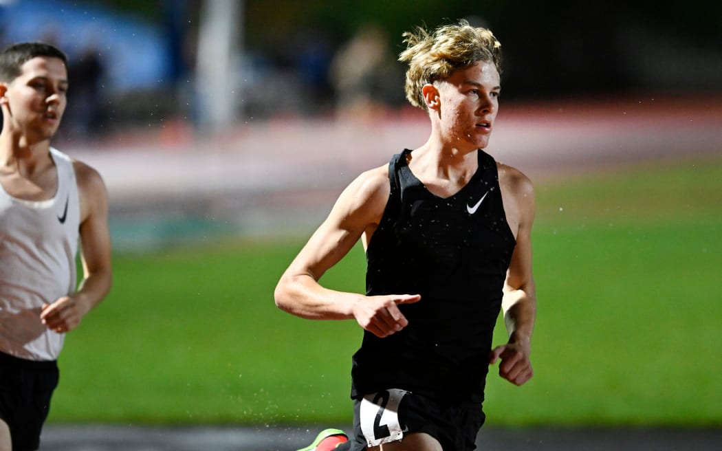 15 yr old track athlete Sam Ruthe becomes the youngest person ever to break the magic 4 minute mile barrier.