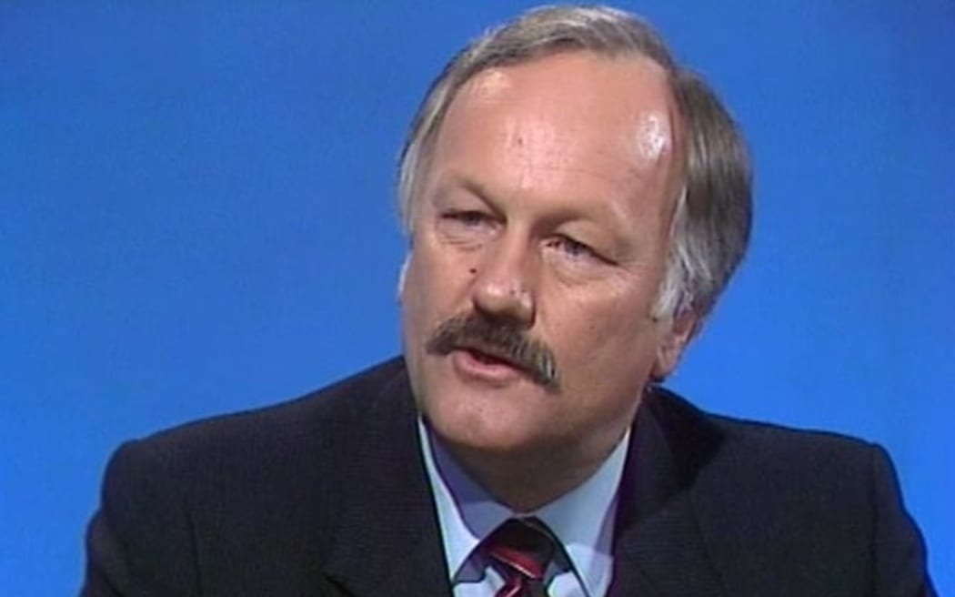 Roger Douglas gives a post-Budget interview in 1984