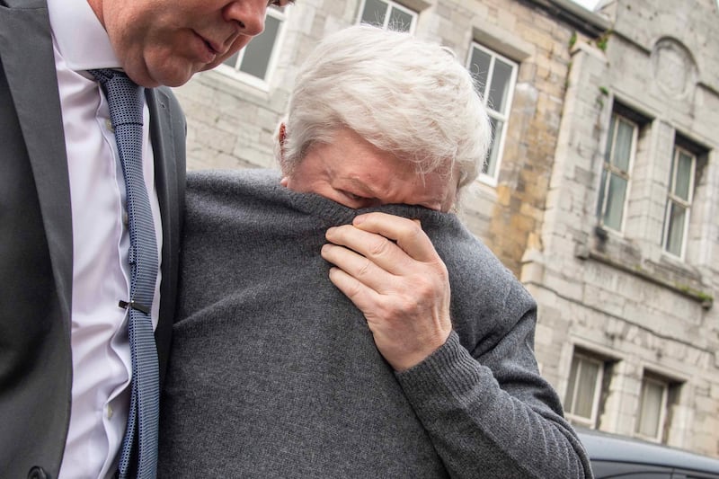 Thomas Carroll (right) pictured at a court appearance in Tralee, Co Kerry, in February 2024. Photograph: Domnick Walsh