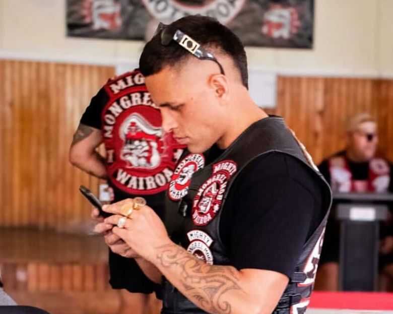 Bronson Edwards, 34, is the Captain of the Mongrel Mob’s chapter in the Hawke’s Bay town of Wairoa.