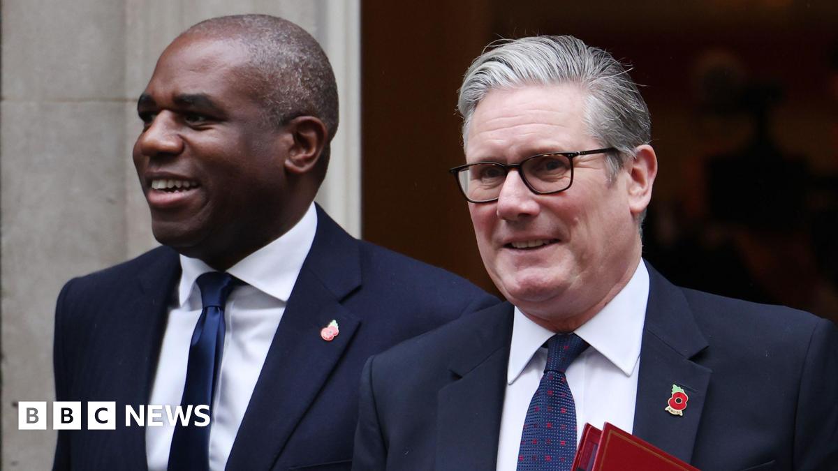 Deputy prime minister David Lammy and Prime Minister Sir Keir Starmer in Downing Street