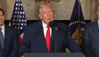 Trump reacts to photos made public from the Epstein files