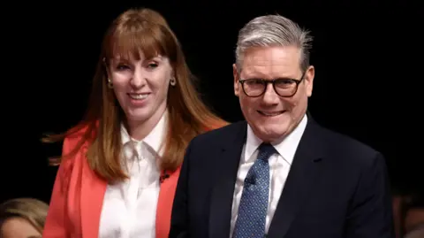 Reuters Angela Rayner and Britain's Prime Minister Keir Starmer pictured together at an event in Buckinghamshire
