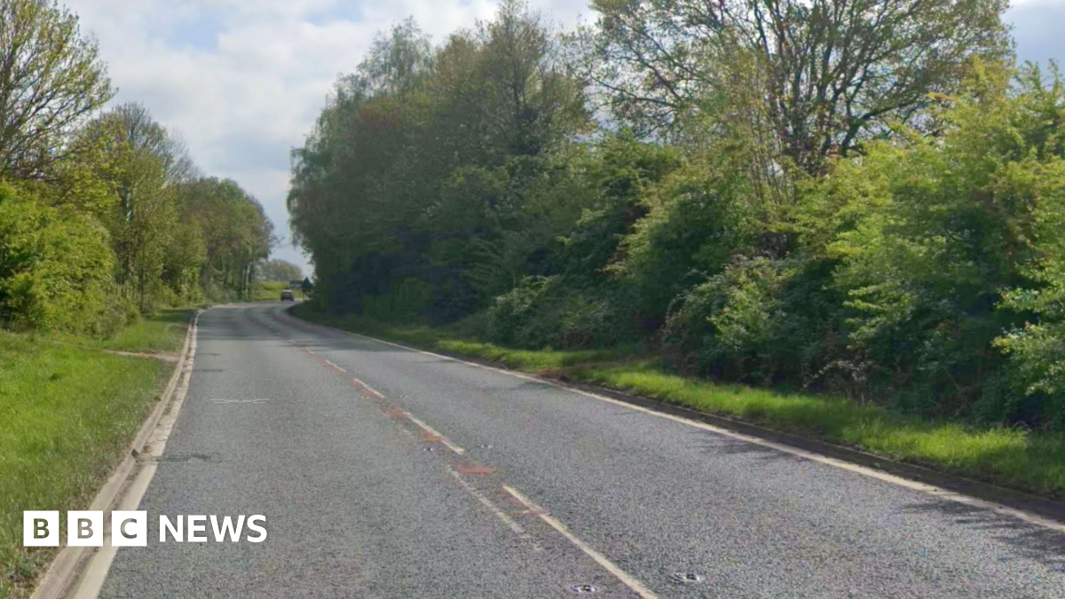 A stretch of a rural A-road