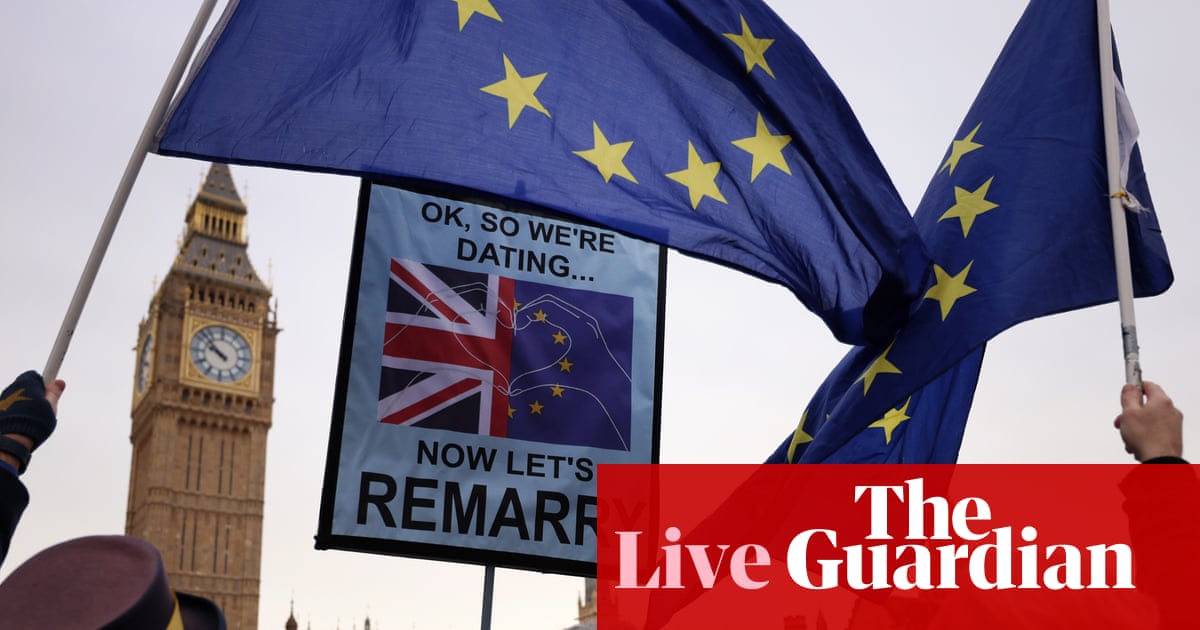 More than 75% of Labour, Lib Dem and Green voters think PM should open talks on joining EU customs union – as it happened | Politics