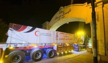 100th aid convoy enters Gaza from Egypt