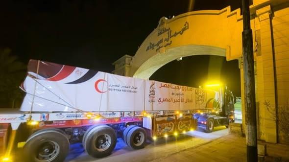 100th aid convoy enters Gaza from Egypt