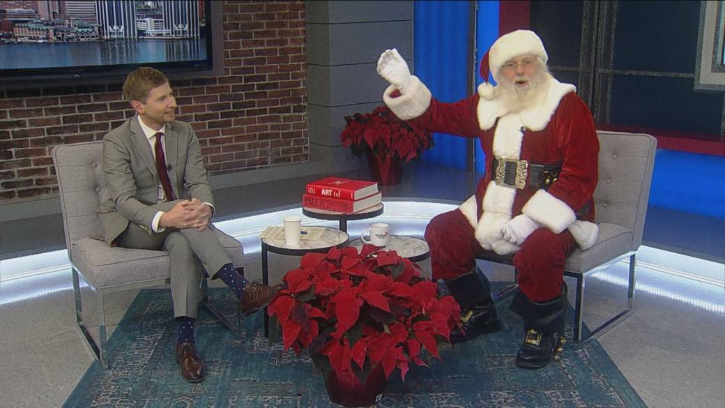 Click to play video: 'Santa Claus comes to Global News Morning'