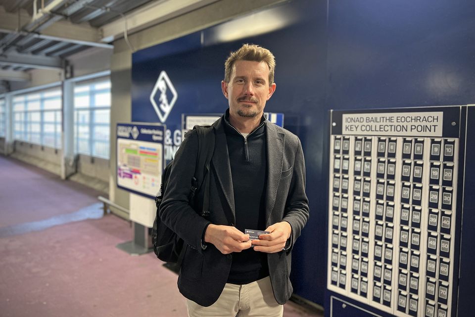 Pól at Terminal 2's Drop & Go key collection point