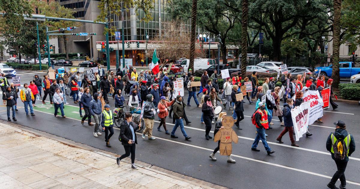 Protests mark muted day for New Orleans Border Patrol sweeps | Local Politics