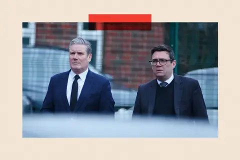 PA Wire Labour leader Sir Keir Starmer and Mayor of Manchester Andy Burnham