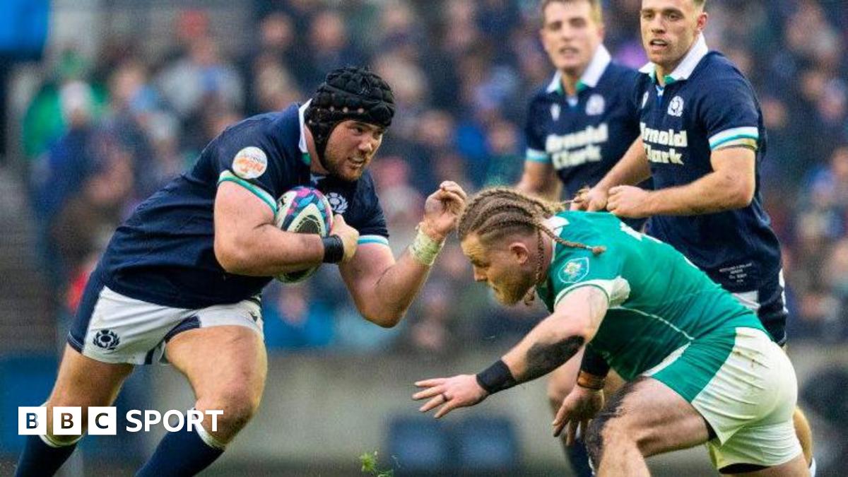 Scotland's Zander Fagerson in action against Ireland