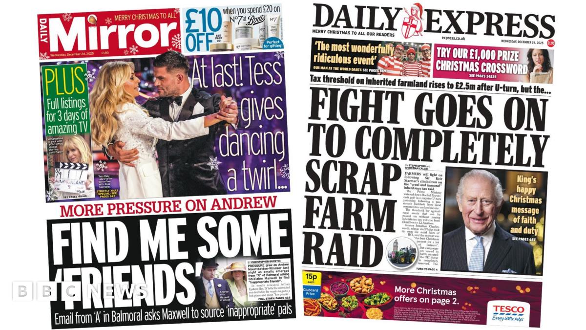 "More pressure on Andrew: Find me some 'friends'" reads the headline on the front page of the Daily Mirror.