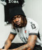 Reggie modelling the new Dundalk FC Home Kit