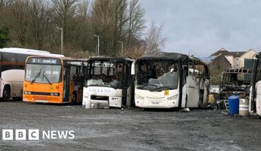 Police probe into Greenock bus depot fire