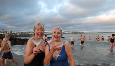 Christmas swimmers brave the cold – The Irish Times